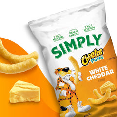 Simply, Cheetos Puffs White Cheddar, 0.875 Ounce (Pack of 36)
