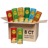 The Good Crisp Company Variety Potato Chips, 5.6 oz Cans, Pack of 8 | Six-flavor assortment; Certified gluten-free; Non-GMO ingredients; Free from major allergens
