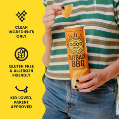 The Good Crisp Company Variety Potato Chips, 5.6 oz Cans, Pack of 8 | Six-flavor assortment; Certified gluten-free; Non-GMO ingredients; Free from major allergens