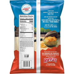 Ruffles Potato Chips, Cheddar & Sour Cream, 12.5 oz Party Size Bag