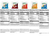 Simply Snacks Variety Pack, 0.875 Oz Bag, 36 Count, Organic, Packaging May Vary