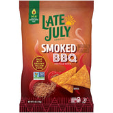Late July Snacks Smoked BBQ Tortilla Chips, 6 Oz Bag