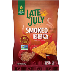 Late July Snacks Smoked BBQ Tortilla Chips, 6 Oz Bag