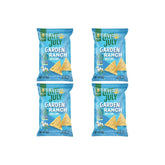 LATE JULY Snacks Garden Ranch Tortilla Chips, 6 Oz Bag (Pack of 4)