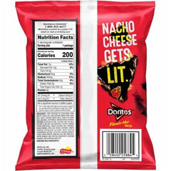 Doritos Flamin" Hot Nacho Tortilla Chips, 1.75 ounce bags (Pack of 8), Bundled by City Wide Gourmet