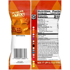 Chex Mix Savory Cheddar Snack Mix, 4.5 OZ | Single Serve Bags, Bold Cheddar Flavor, Variety of Pieces, Bulk , On-the-Go Snack