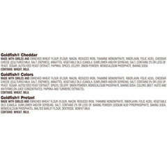 Goldfish Crackers Big Smiles Variety Pack with Cheddar, Colors, and Pretzels, Snack Packs, 30 Ct