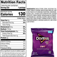 Doritos Flavored Tortilla Chips, Reduced Fat Spicy Sweet Chili, 72 Count