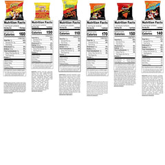 Frito Lay Flamin' Hot Mix, 6 Flavor Single Serve Cheetos, Doritos, Chester's & Funyuns Variety Pack, (40 Count)