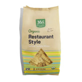 365 by Whole Foods Market, Organic Restaurant Style White Corn Tortilla Chips, 14 Ounce