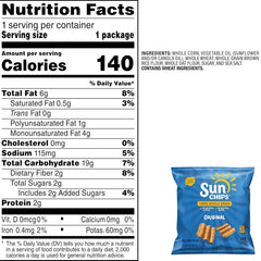 SunChips Original Multigrain Snacks, 1 Ounce (Pack of 104)