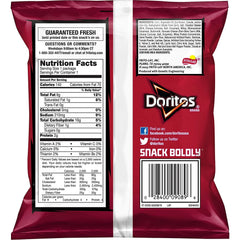 Doritos Flavored Tortilla Chips, Nacho Cheese, 1 Ounce (Pack of 104)