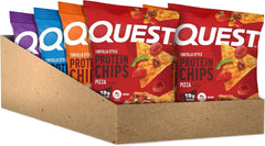 Quest Nutrition Tortilla Style Protein Chips, Salty Snack Variety Pack, Pizza, Loaded Taco, Nacho Cheese, Ranch, High Protein Snack, Low Carb, Gluten Free, 1.1 oz (Pack of 8) 2 each flavor