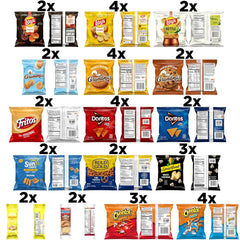 Frito-Lay Ultimate Classic Snacks Package, Variety Assortment of Chips, Cookies, Crackers, & Nuts, 0.56 ounces, (Pack of 40) (Packaging May Vary)