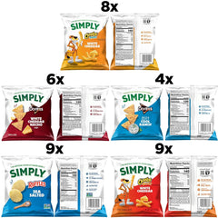Simply Snacks Variety Pack, 0.875 Oz Bag, 36 Count, Organic, Packaging May Vary