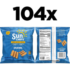 SunChips Original Multigrain Snacks, 1 Ounce (Pack of 104)