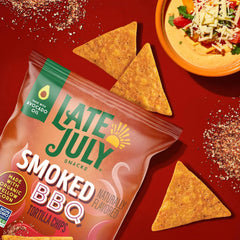 Late July Snacks Smoked BBQ Tortilla Chips, 6 Oz Bag