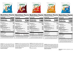 Simply Snacks Variety Pack, 0.875 Oz Bag, 36 Count, Organic, Packaging May Vary