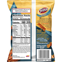 Fritos Corn Chips, Flavor Twists Honey Barbeque, 2-Ounce Large Single Serve Bags (Pack of 64)