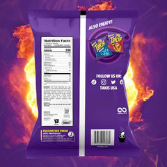 Takis Fuego 17 oz Fiesta Size Bag, Hot Chili Pepper & Lime Flavored Extreme Spicy Rolled Tortilla Chips (Pack of 2)